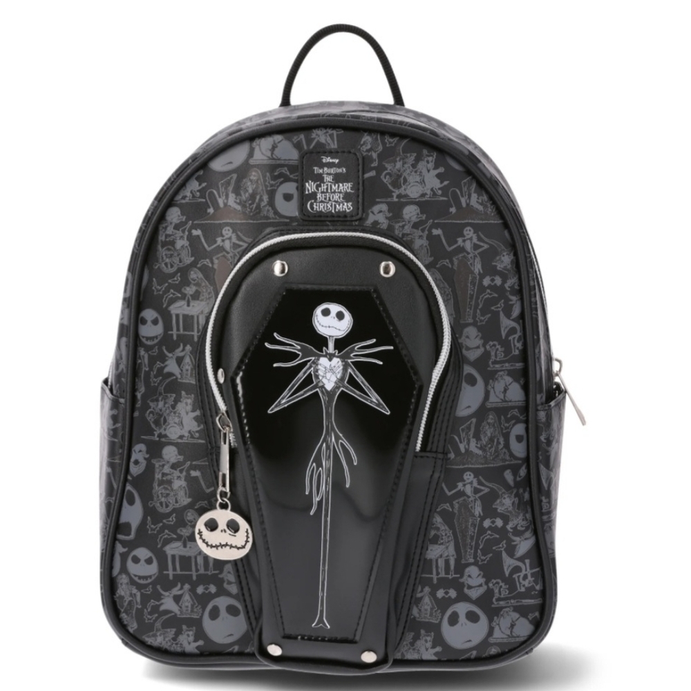 Kids Disney Nightmare Before Christmas Coffin  10.5" Jack Skellington Mini Ba…